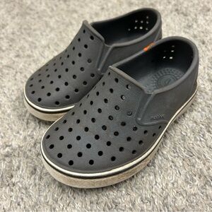 Native Kids Black Slip-On Water Shoes